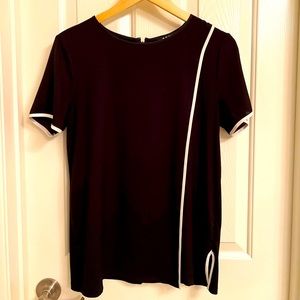 DKNY Shirt Size XS Black Business Casual